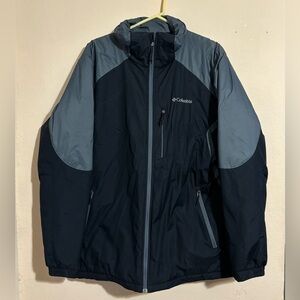 Columbia Sportswear Waterproof Insulated Black/Gray Puffer Jacket sz L